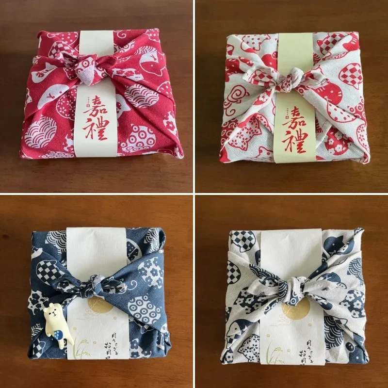 قماش فوروشيكي الياباني متعدد ا - مراجعة Furoshiki Wrap Cloth وسعره