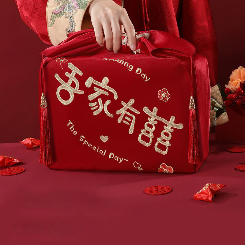 النمط الصيني الأحمر منديل Furo - مراجعة Furoshiki Wrap Cloth وسعره